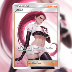 Jessie Full Art   Waifu Trading Card Holofoil