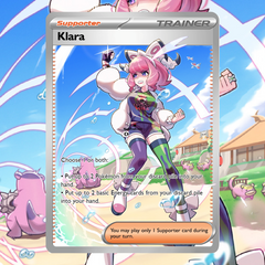 Klara Full Art   Waifu Trading Card Holofoil