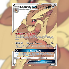 Lopunny VMAX Furry Full Art   Waifu Trading Card Holofoil