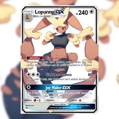 Lopunny VMAX Furry Full Art   Waifu Trading Card Holofoil