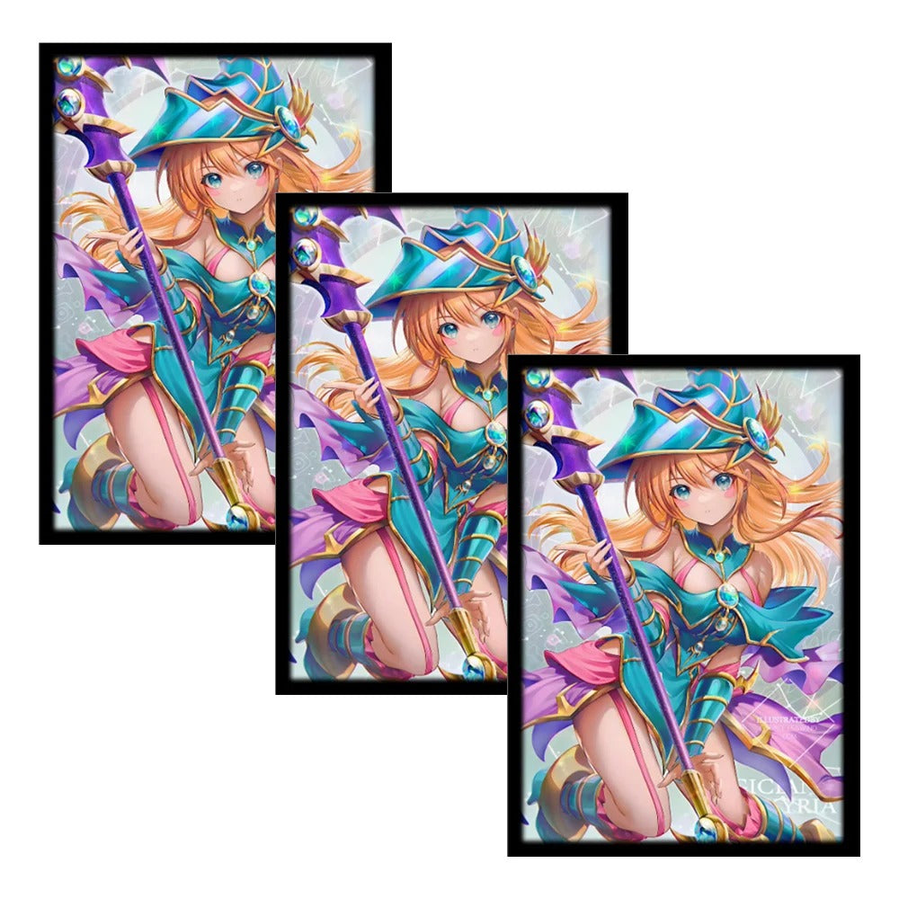 50-Pack Dark Magician Girl Anime Art Card Sleeves