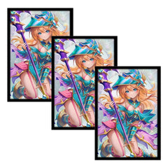 50-Pack Dark Magician Girl Anime Art Card Sleeves