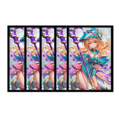 50-Pack Dark Magician Girl Anime Art Card Sleeves