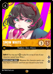 Snow White Lorcana Waifu Trading Card Holofoil