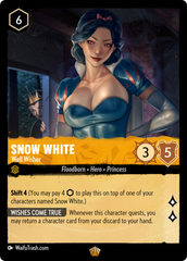 Snow White Lorcana Waifu Trading Card Holofoil